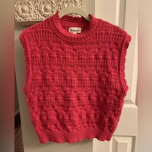 &merci Pink Sweater Vest - L